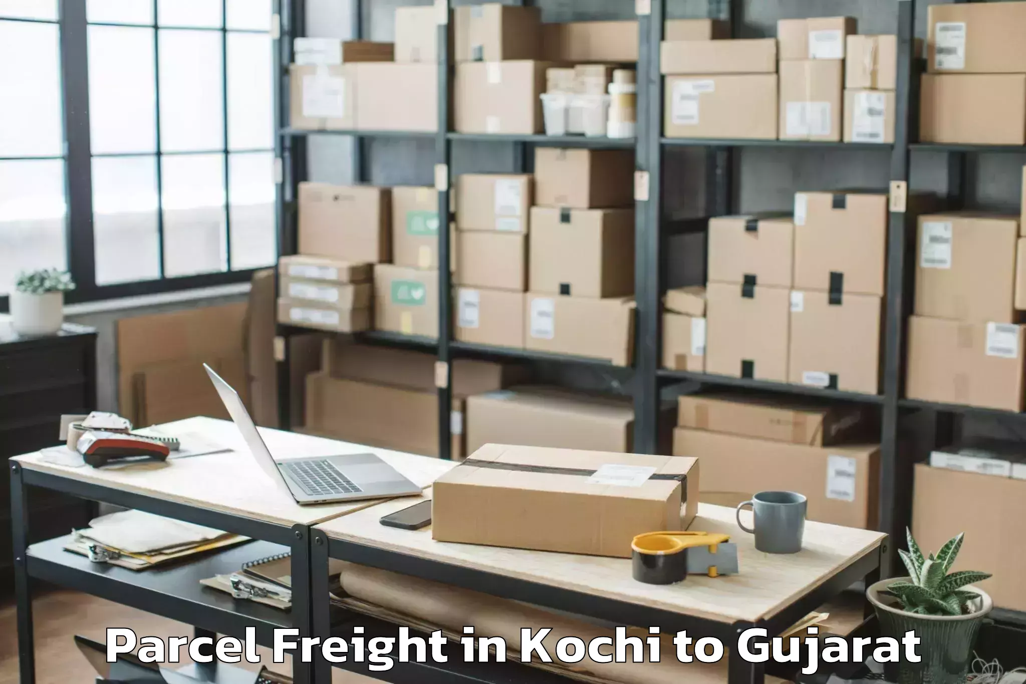 Easy Kochi to Virpur Parcel Freight Booking